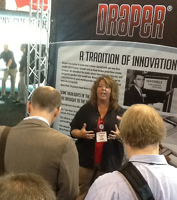 AmyMpressConference Amy Madden Explains New Surface Fabrics at InfoComm Press Conference