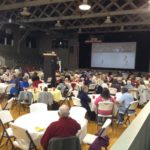 The movie Hoosiers, and the original game that inspired the film, were presented on the home court of the Hickory Huskers last weekend.