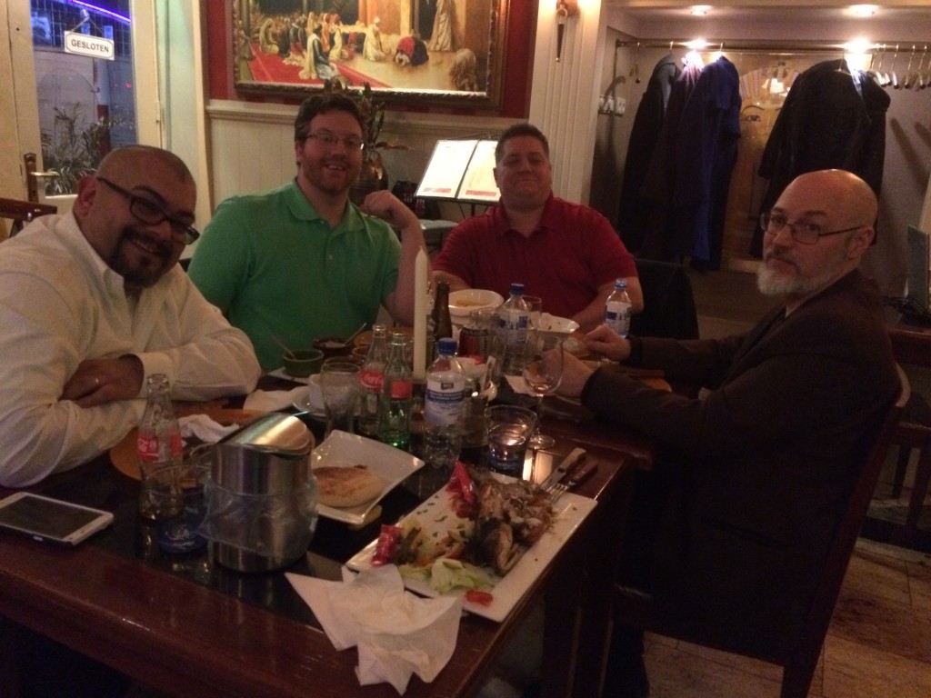 The AV Nation ISE 2015 crew (form left): Chris Neto, Bill O'Donnell, Tim Albright, and George Tucker.